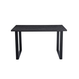 Table à manger EDWAR longueur 160cm en décor brun foncé, idéal pour une salle à manger conviviale
