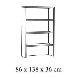 Habitación infantil y juvenil robusta colección OLVENA, cama, armario, escritorio, cómoda y mesita de noche, blanco efecto mader