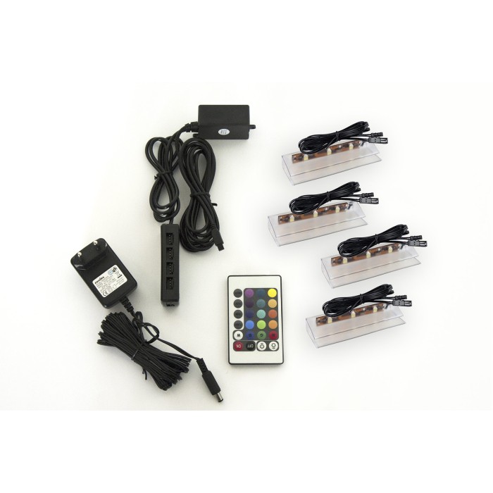 Éclairage LED RGB 2 Clipex + 2 Squere pour collection CEPTO