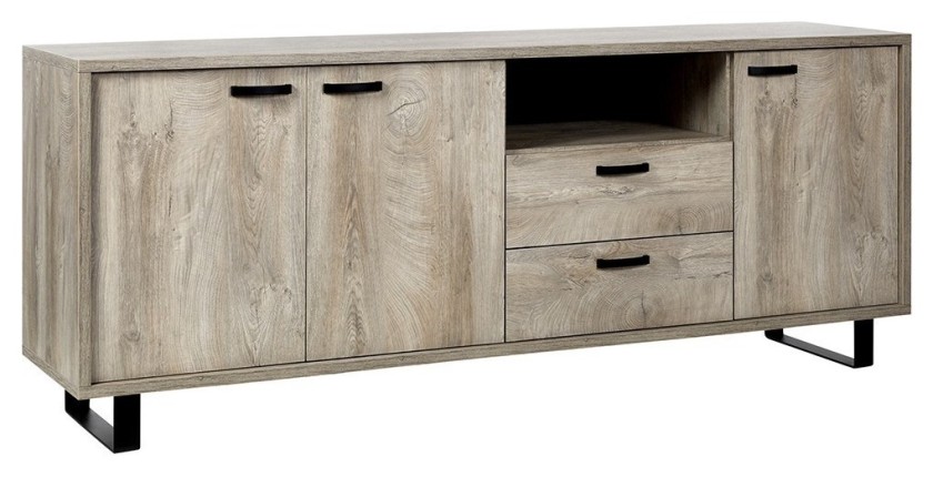 Ensemble de meubles pour salle à manger coloris chêne clair collection NEWTON.