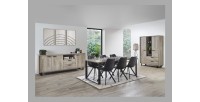 Ensemble de meubles pour salle à manger coloris chêne clair collection NEWTON.
