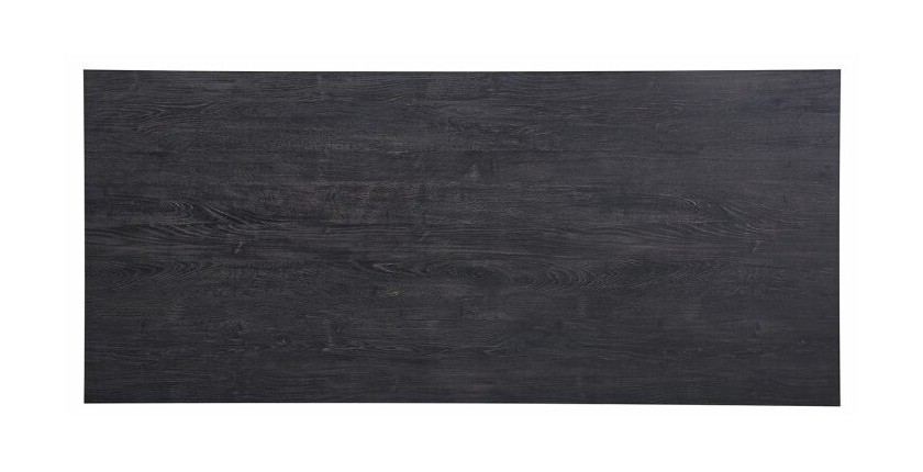 Table à manger haute EDWAR longueur 180cm en décor brun foncé, idéal pour une salle à manger conviviale