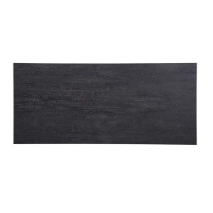 Table à manger haute EDWAR longueur 180cm en décor brun foncé, idéal pour une salle à manger conviviale