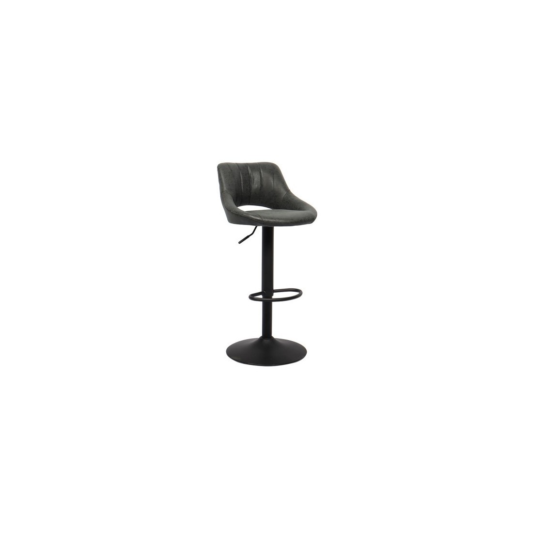 Tabouret de bar style vintage coloris noir. Collection BELLA