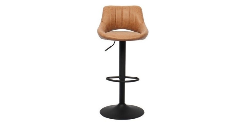 Tabouret de bar style vintage coloris noir. Collection BELLA