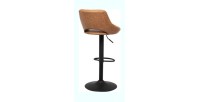 Tabouret de bar style vintage coloris noir. Collection BELLA