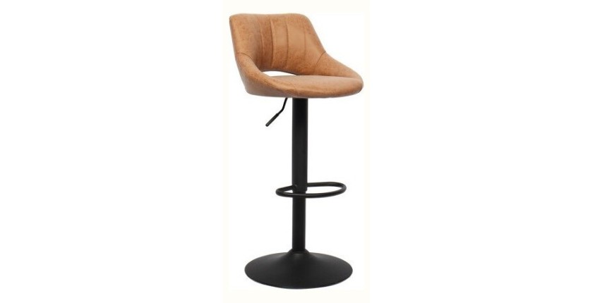 Tabouret de bar style vintage coloris noir. Collection BELLA
