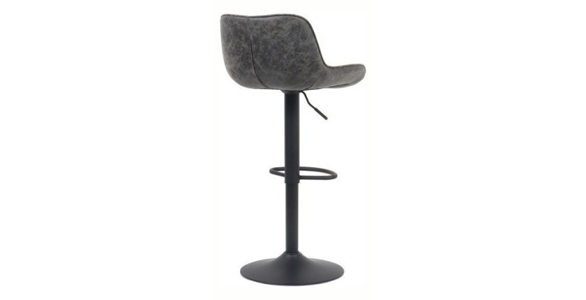 Tabouret de bar style vintage coloris gris. Collection ZENA