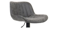 Tabouret de bar style vintage coloris gris. Collection ZENA