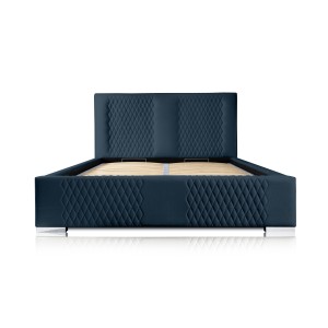 Lit coffre 140x200 coloris bleu pétrole - Collection RITCHY