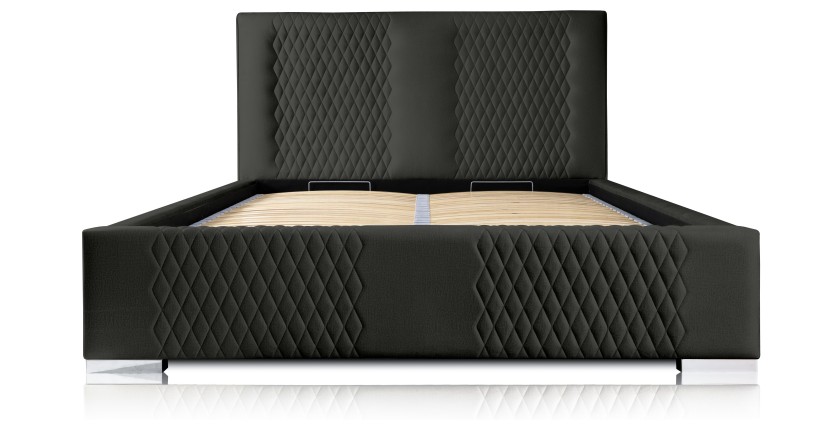 Lit coffre 140x200 coloris noir - Collection RITCHY