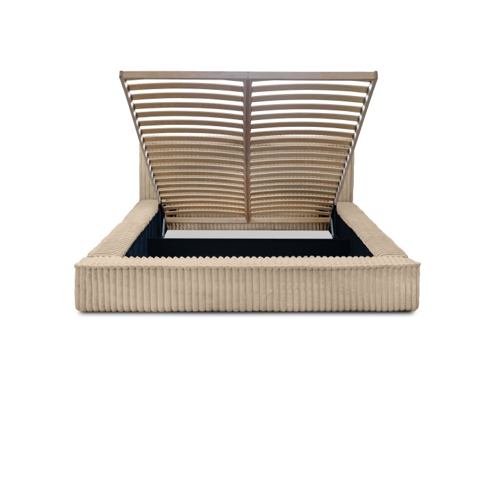 Opbergbed 180x200 in zandkleur - Collectie CLOUDY