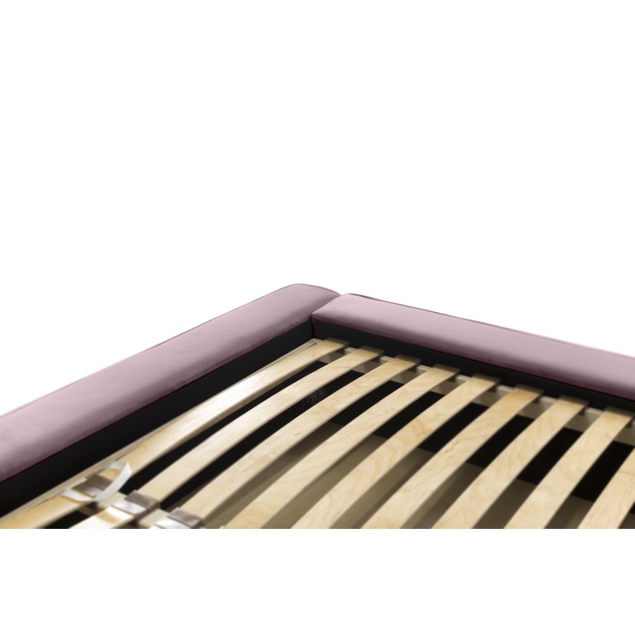 Lit coffre 140x200 coloris rose - Collection MINAO
