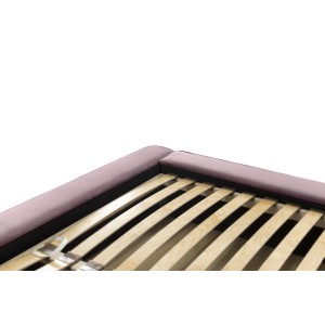 Lit coffre 180x200 coloris rose - Collection MINAO