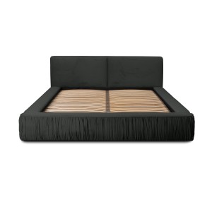 Lit coffre 180x200 coloris gris anthracite - Collection MINAO