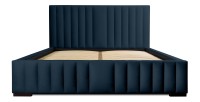 Lit coffre 140x200 coloris bleu pétrole - Collection LAS