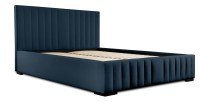 Lit coffre 140x200 coloris bleu pétrole - Collection LAS