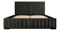 Lit coffre 160x200 coloris noir - Collection LAS