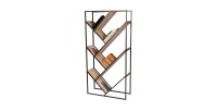 Bibliothèque design de bureau avec 7 étagères 80x30x160cm