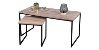 Ensemble de deux table basse design et moderne dimensions 100x50x40cm
