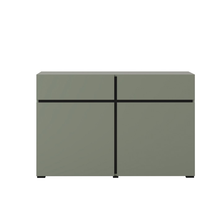 Buffet color salvia verde 120cm collezione HAVANA. Credenza design con 2 porte e 2 cassetti.