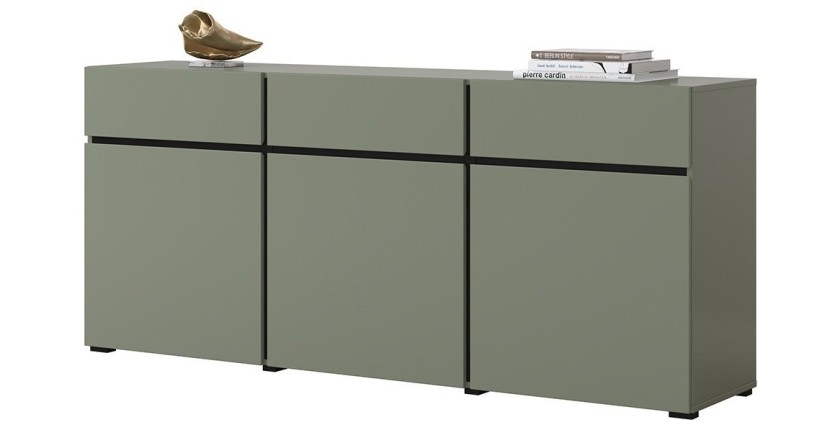 3-teiliges Designermöbel-Set in Salbeigrün für das Wohnzimmer, Kollektion HAVANA.