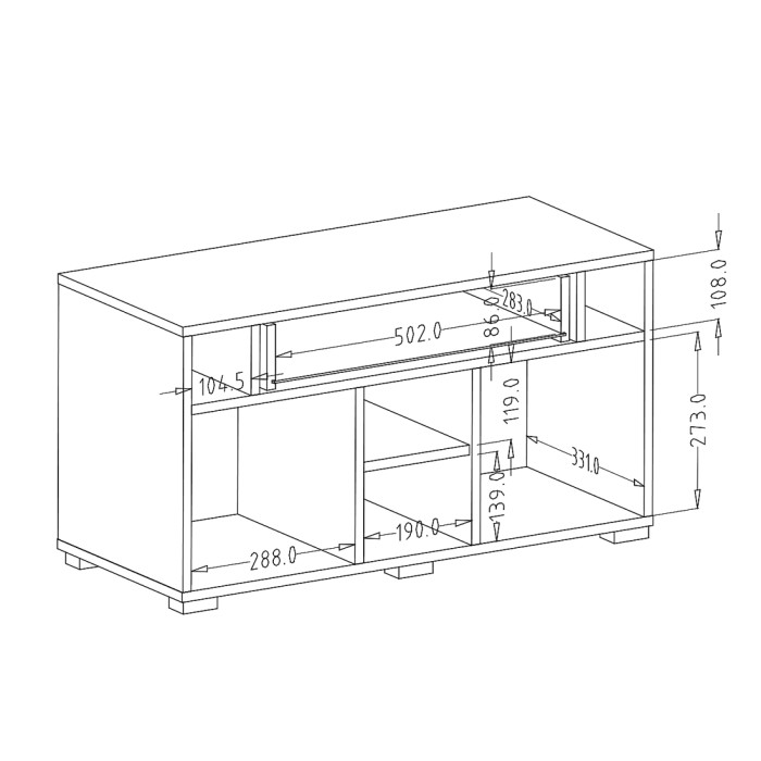 Design-Aufbewahrungsbank aus der Kollektion OHIO in Anthrazitgrau und lackierter Eiche. 2 Türen und 1 Schublade