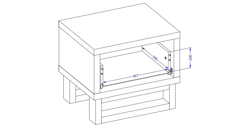 Komplettes Industriestil Schlafzimmer Set MILOS Kollektion: Dreitüriger Schrank, Bett 140x200, Kommode, Nachttische, rohe Eiche 