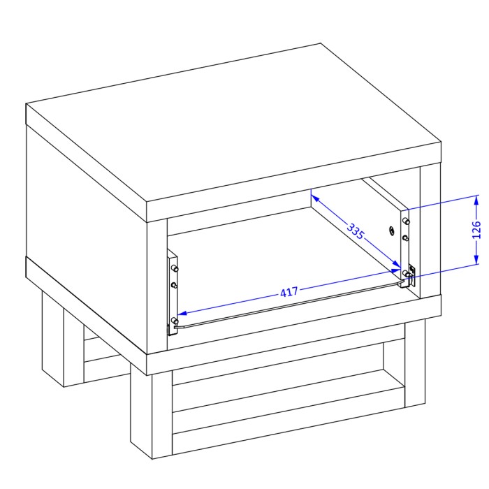 Komplettes Industriestil-Schlafzimmer der Kollektion MILOS: Kleiderschrank mit 3 Türen, Bett 180x200, Kommode, Nachttische, rohe