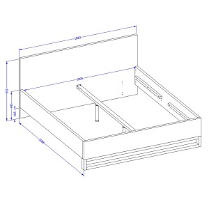 Camera completa in stile industriale collezione MILOS: armadio a 3 ante, letto 180x200, cassettiera, comodini, rovere grezzo e n