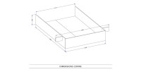Komplettes Industrie-Schlafzimmer-Set MILOS: Kleiderschrank, Stauraumbett 160x200, Kommode, Nachttische, rohe Eiche/schwarz