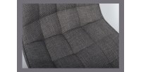 Tabouret de bar style vintage coloris gris clair. Collection PALMADE