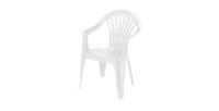 Chaise de jardin blanche 54x52xH79cm