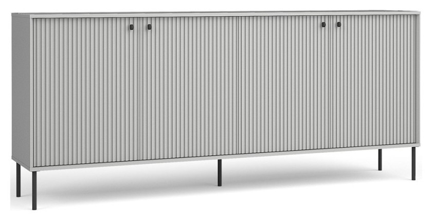 Grote Buffetkast met 4 deuren - Eetkamer / Woonkamer - Collectie ISIS - Kleur grijs