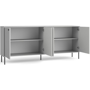Salle à manger complète ISIS : Vaisselier, Buffet, Vitrine et Table Extensible.