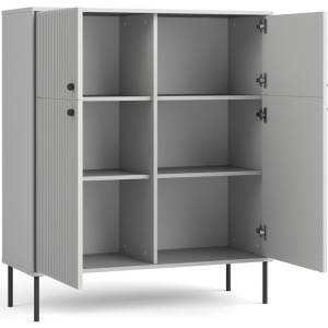 Salle à manger complète ISIS : Vaisselier, Buffet, Vitrine et Table Extensible.
