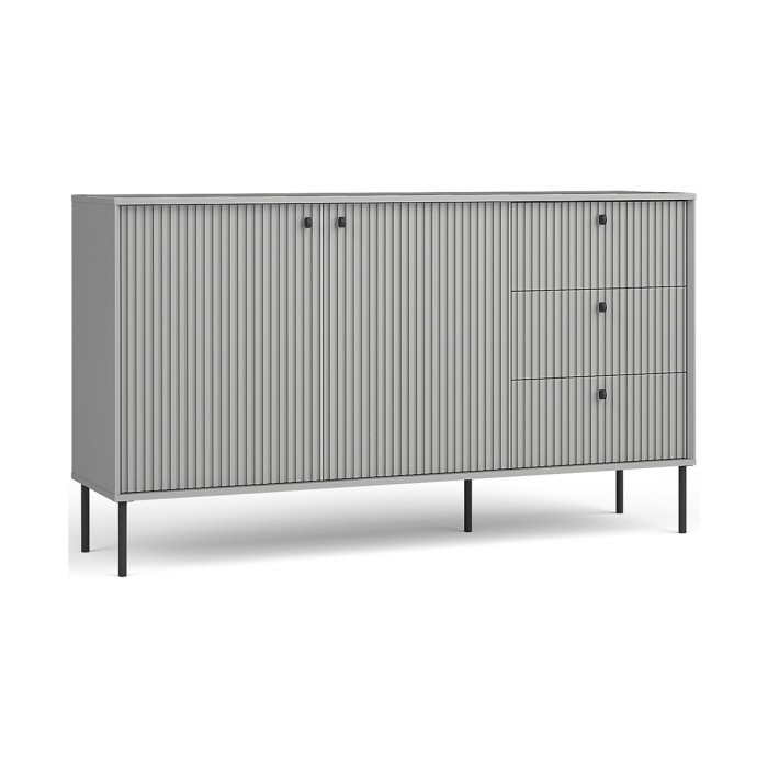 Conjunto de muebles: Mueble para TV, vitrina, pequeño aparador y mesa de centro - Colección ISIS