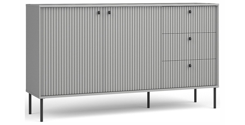 Ensemble de meubles : Meuble TV, vitrine, petit buffet et table basse - Collection ISIS