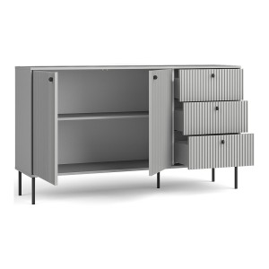 Meubelset: TV-meubel, vitrinekast, klein buffet en salontafel - Collectie ISIS