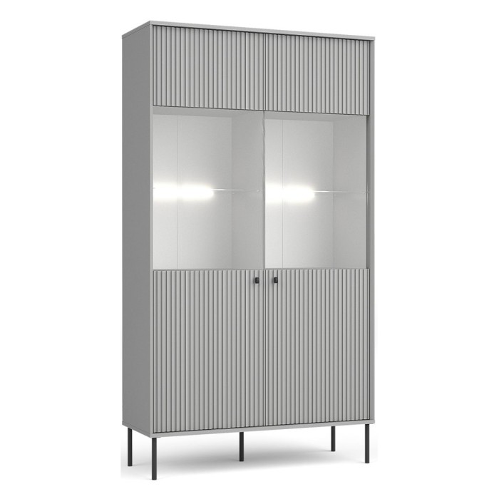 Conjunto de muebles: Mueble para TV, vitrina, pequeño aparador y mesa de centro - Colección ISIS