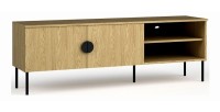 TV-Möbel mit 2 Türen - Eichenfarbe - 160 CM - Kollektion MONDO