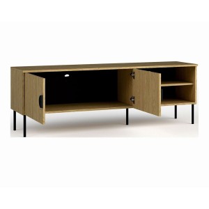 TV-Möbel mit 2 Türen - Eichenfarbe - 160 CM - Kollektion MONDO