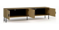 Mueble de TV 4 Puertas - Color Roble - 200 CM - Colección MONDO