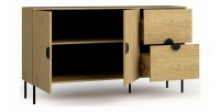 Wohnzimmermöbel-Set: TV-Möbel 200 cm, Couchtisch, Sideboard, Eiche, Kollektion MONDO