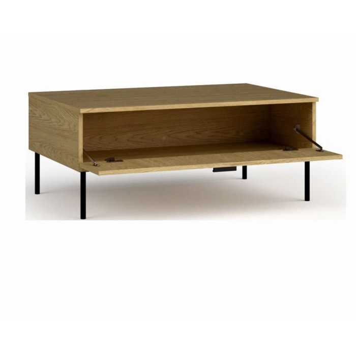 Conjunto de muebles de sala: Mueble para TV de 200 cm, mesa de centro, bufete, roble, colección MONDO