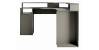 Hoekbureau 1 Deur GRAPHIX - 139 cm - Grafietgrijs - Collectie GRAPHIX