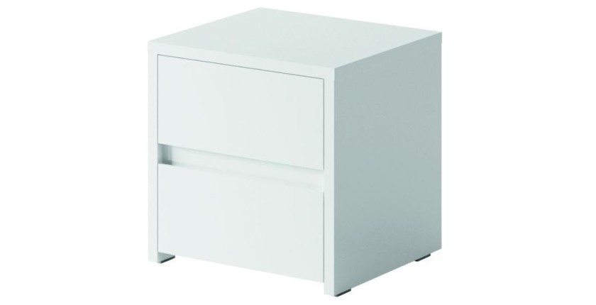 Nachttisch SHERRY - Modernes Design mit 2 Schubladen