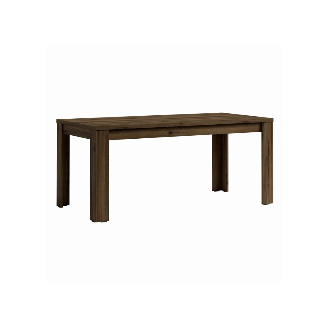 Table extensible 180-220 cm - chêne noble et noir - collection MERLIN