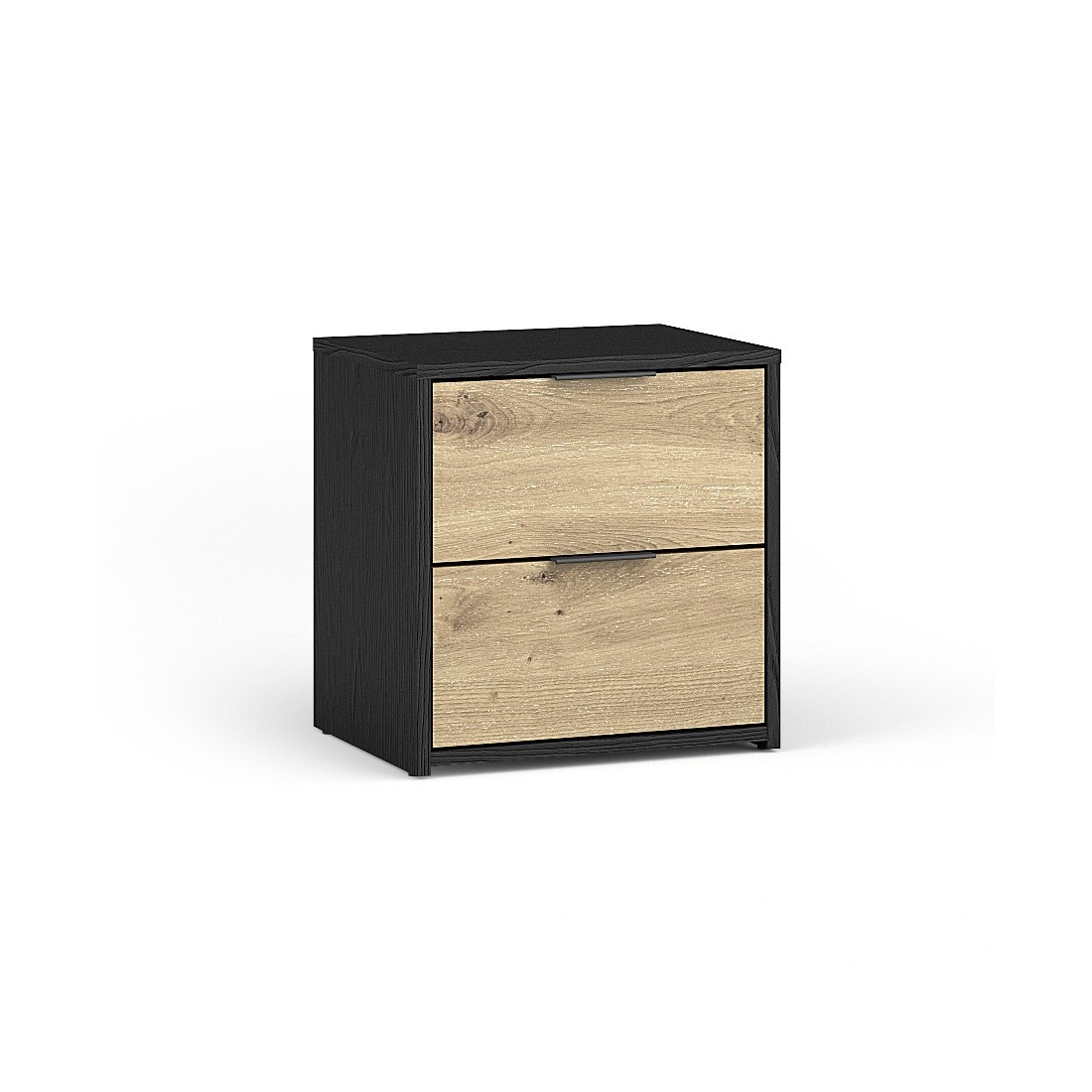 Set von zwei Nachttischen MELODY - Modernes Design mit 2 Schubladen