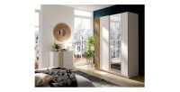 Kommode VARIA - 2 Türen und 1 Schublade - Modernes Design in Weiß und Handwerker-Eiche
